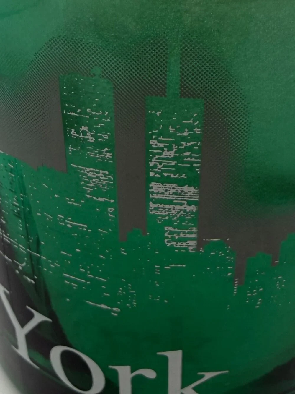 VTG New York Twin Towers City Skyline Glass Mug